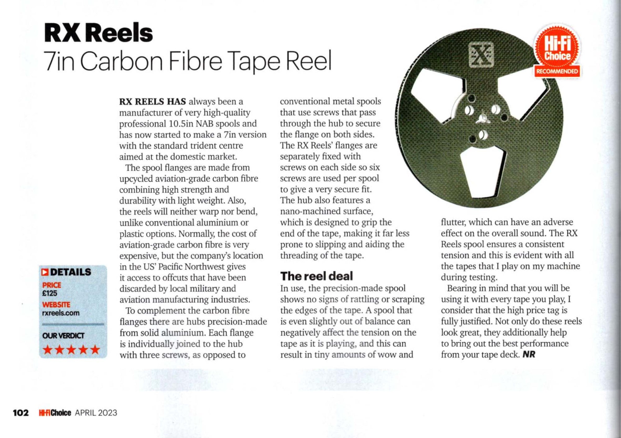 Five-star Review from Hi-Fi Choice Has Us Spinning!