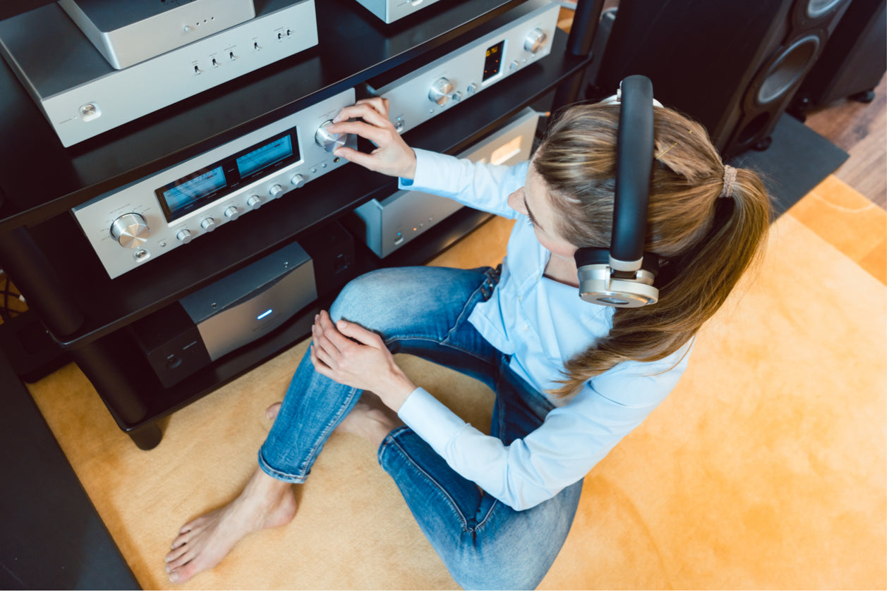Reel to Reel, connected to a preamp, digital music streaming, DAC