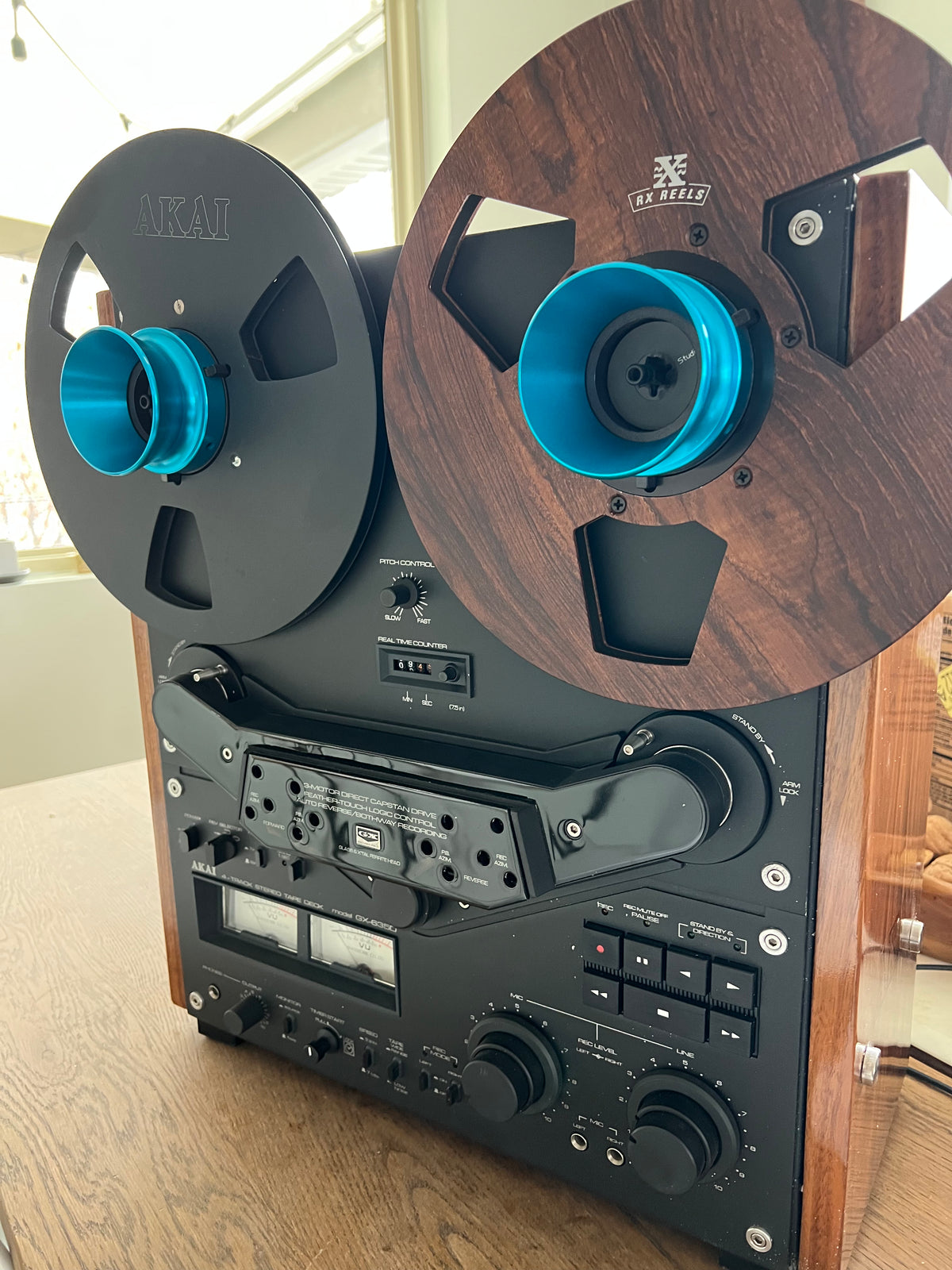 Carbon Fiber 10.5&quot; Tape Reel in Brazilian Rosewood