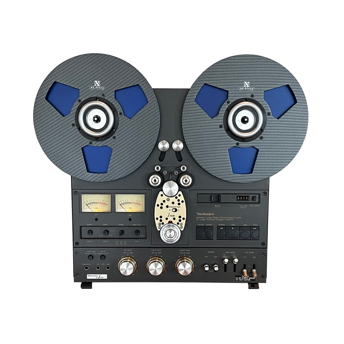 Carbon Fiber 10.5&quot; Tape Reel - Edge2 Design in Cobalt Blue Metallic