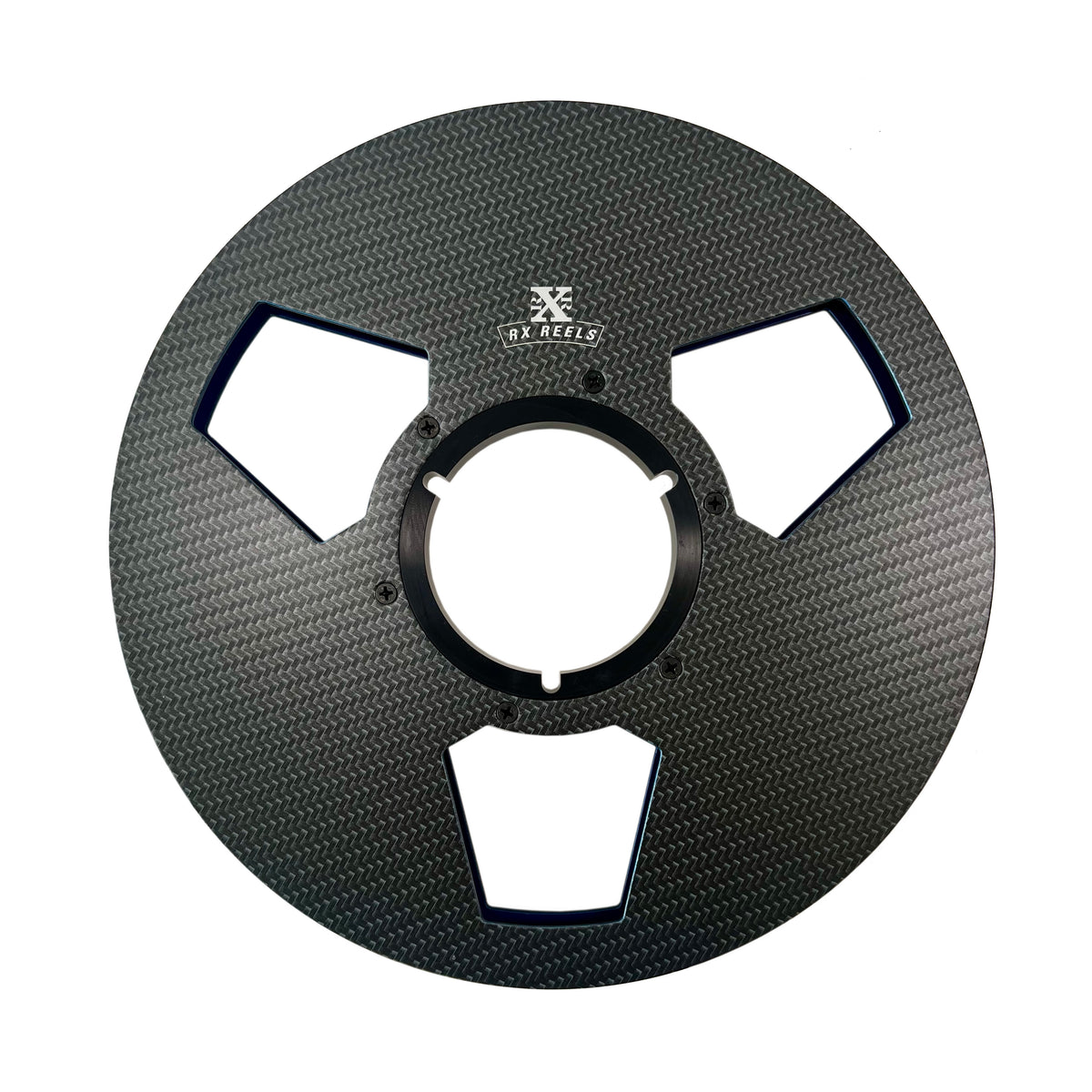 Carbon Fiber 10.5&quot; Tape Reel - Edge2 Design in Cobalt Blue Metallic