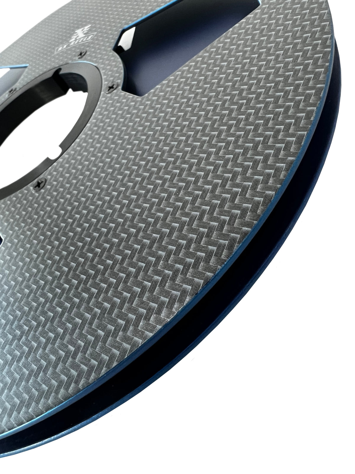 Carbon Fiber 10.5&quot; Tape Reel - Edge2 Design in Cobalt Blue Metallic