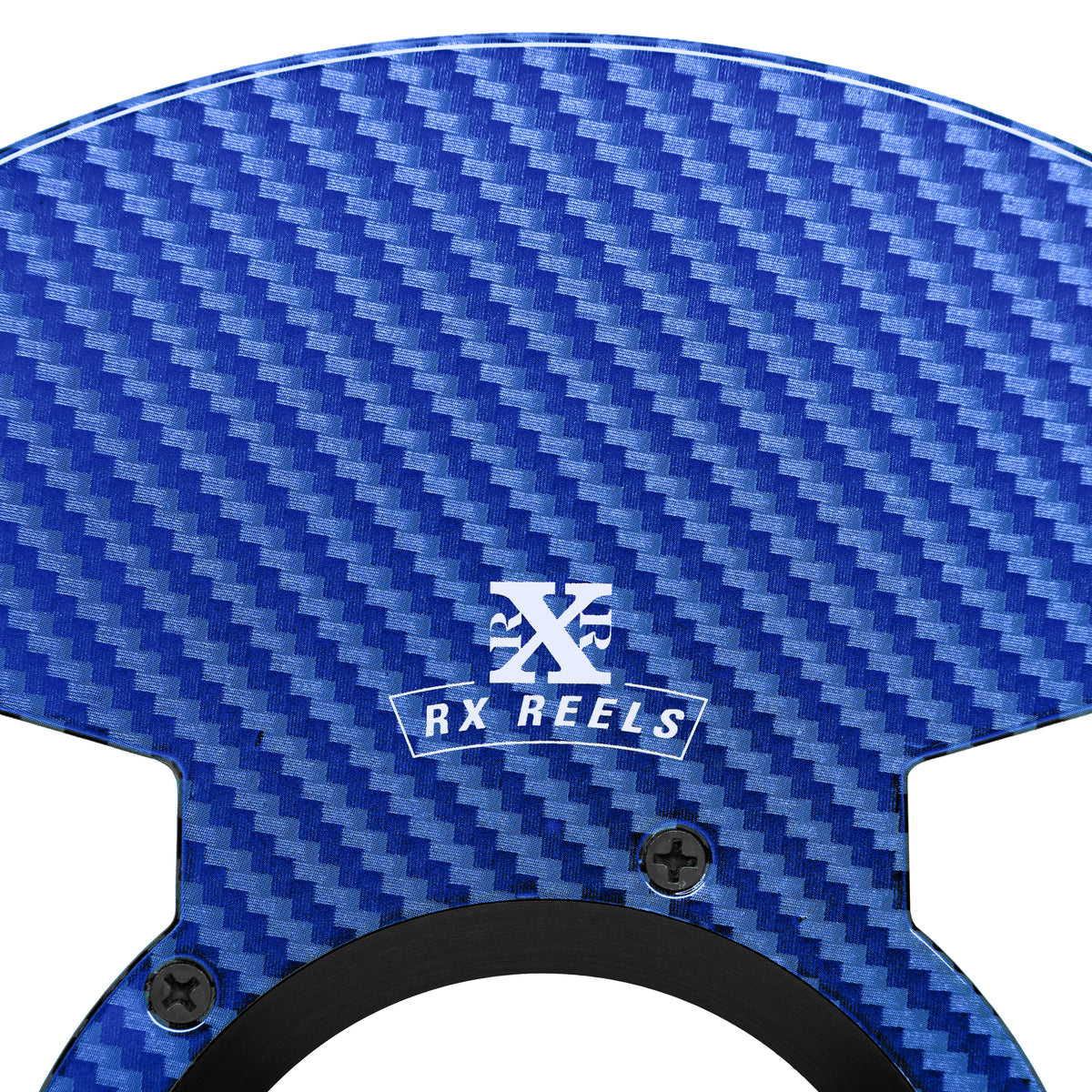 Carbon Fiber 10.5&quot; Tape Reel in Cobalt Blue Gloss Carbon