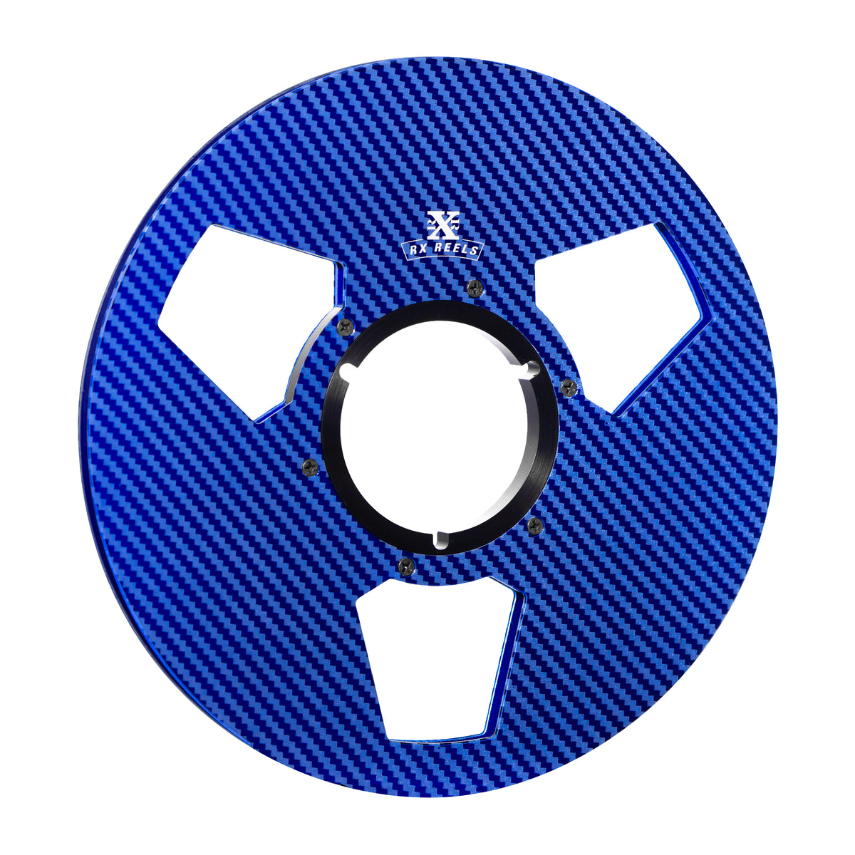 Carbon Fiber 10.5&quot; Tape Reel in Cobalt Blue Gloss Carbon