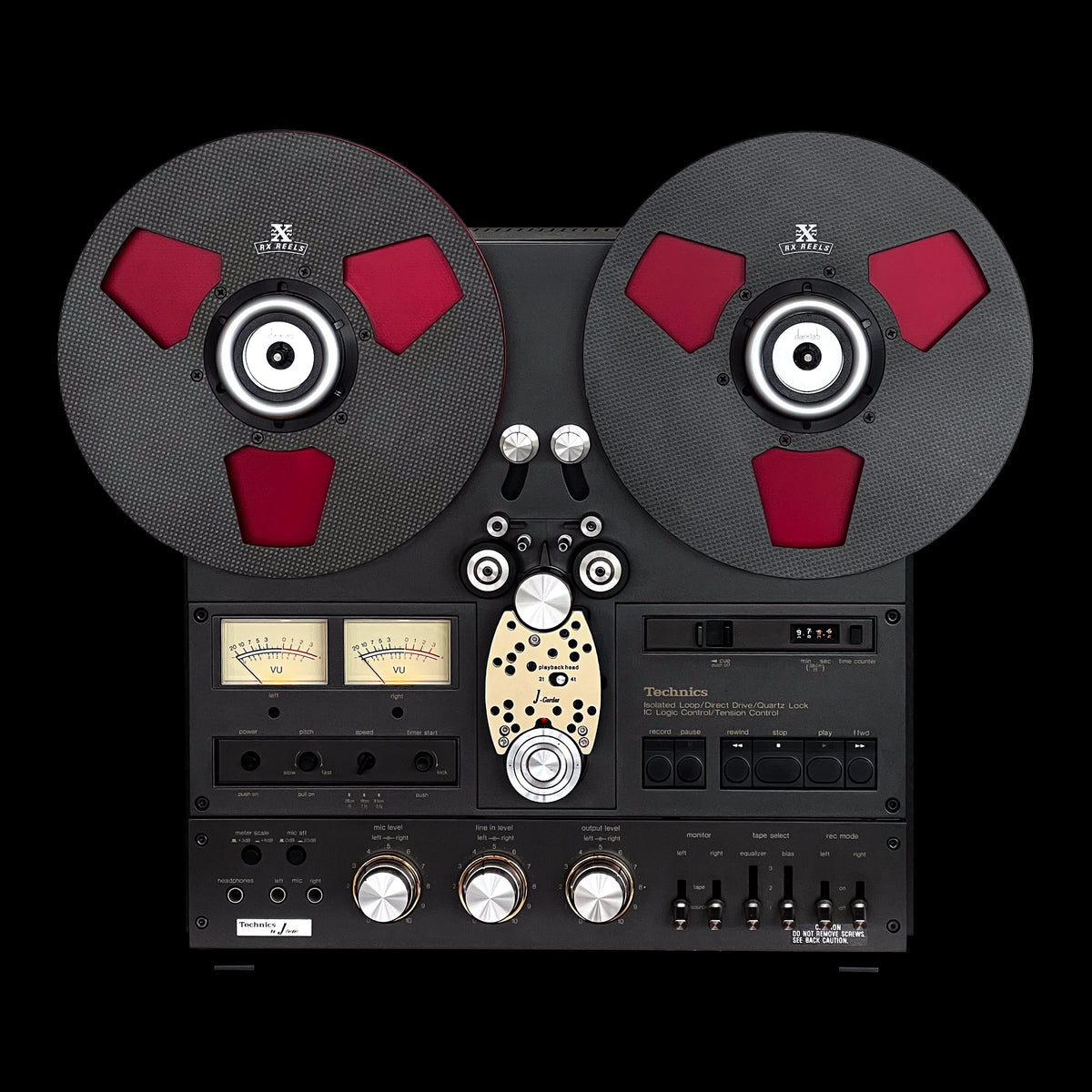 &quot;B&quot; Stock - Carbon Fiber 10.5&quot; Tape Reel - Edge Design in Garnet Metallic