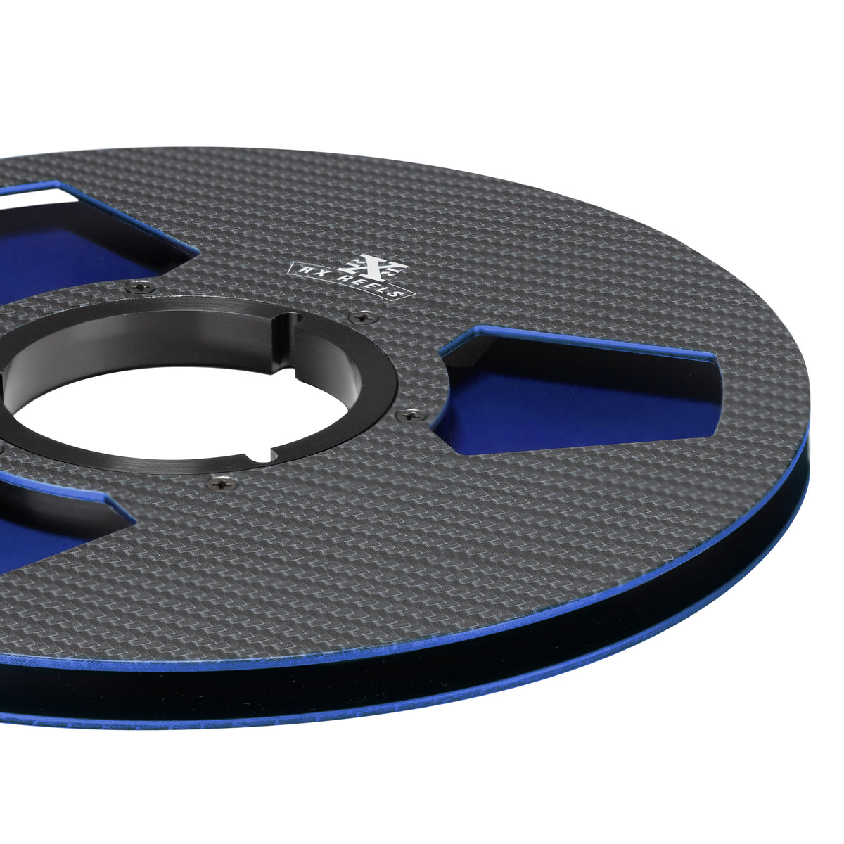 Carbon Fiber 10.5&quot; Tape Reel - Edge2 Design in Cobalt Blue Metallic