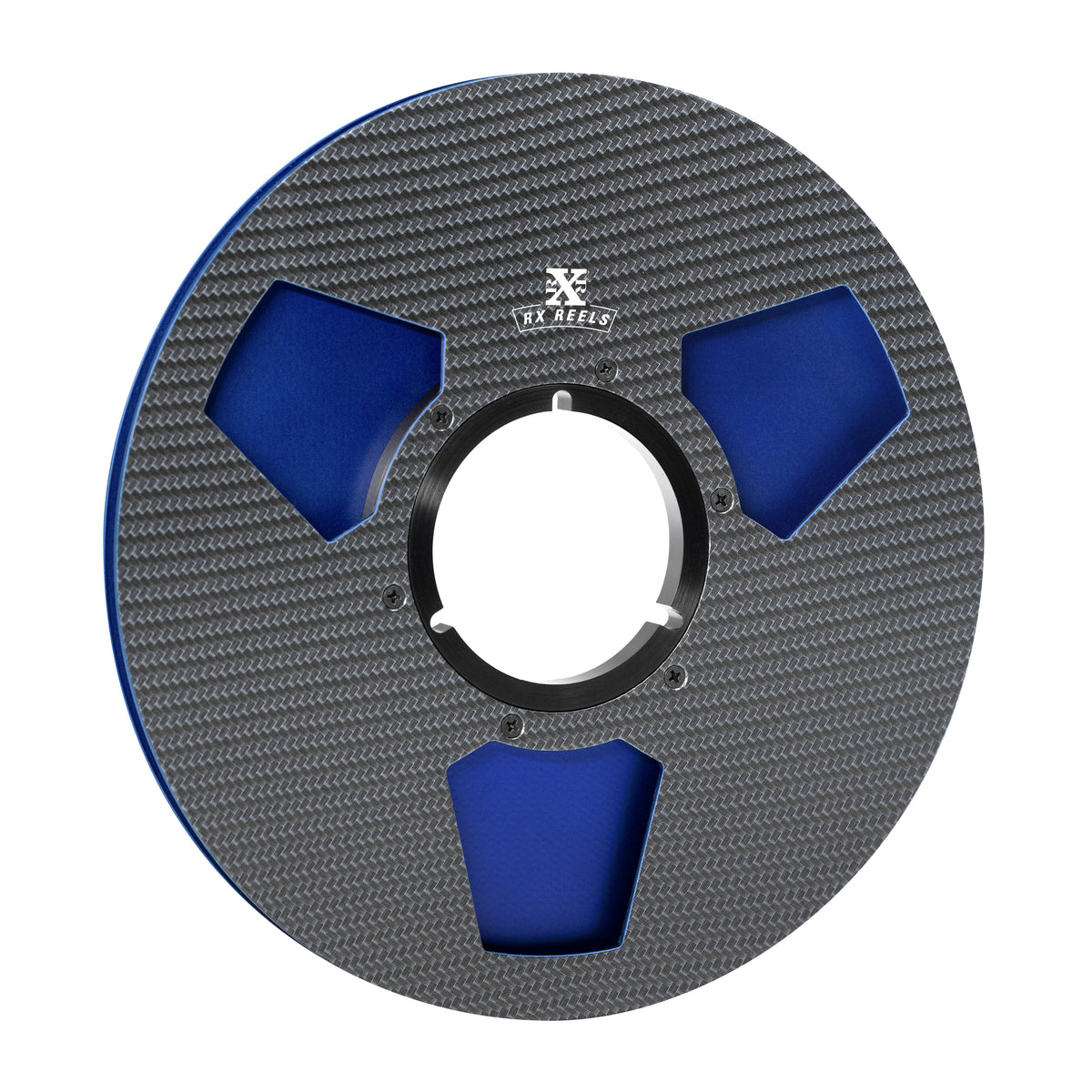 Carbon Fiber 10.5&quot; Tape Reel - Edge2 Design in Cobalt Blue Metallic