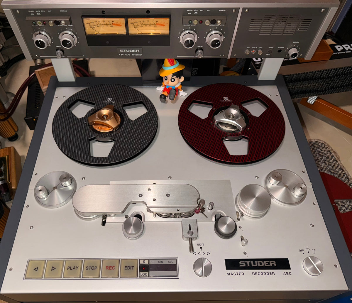 Carbon Fiber 10.5&quot; Tape Reel in Charcoal Chrome Carbon