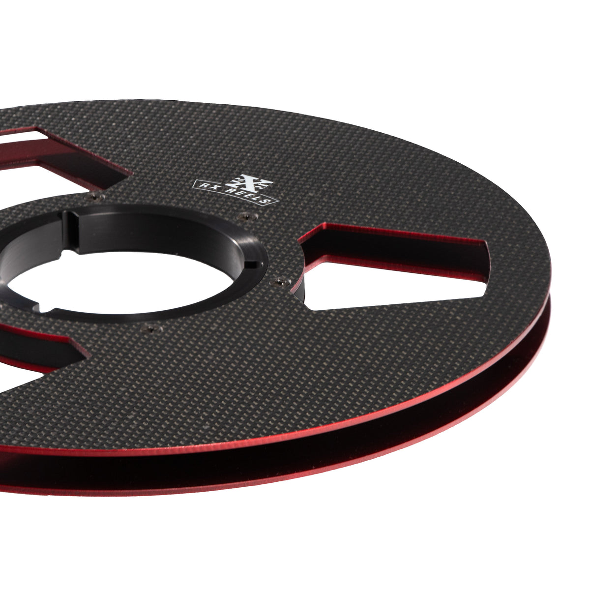&quot;B&quot; Stock - Carbon Fiber 10.5&quot; Tape Reel - Edge Design in Garnet Metallic