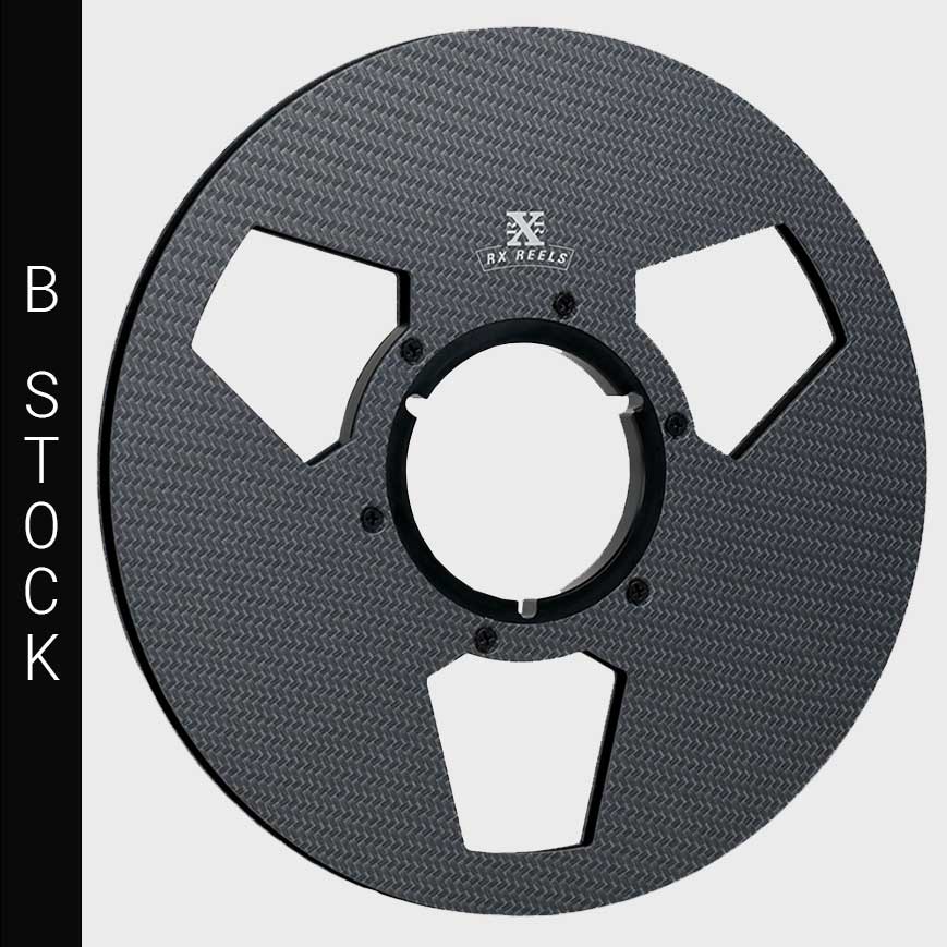 "B" Stock Sale - Carbon Fiber 10.5" Tape Reel in Charcoal Chrome Carbon