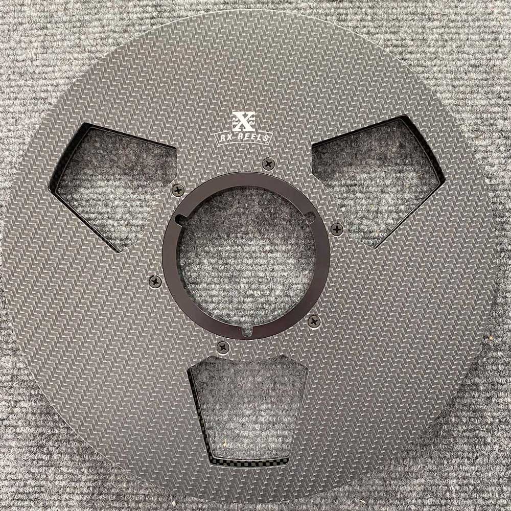 "B" Stock Sale - Carbon Fiber 10.5" Tape Reel in Charcoal Chrome Carbon