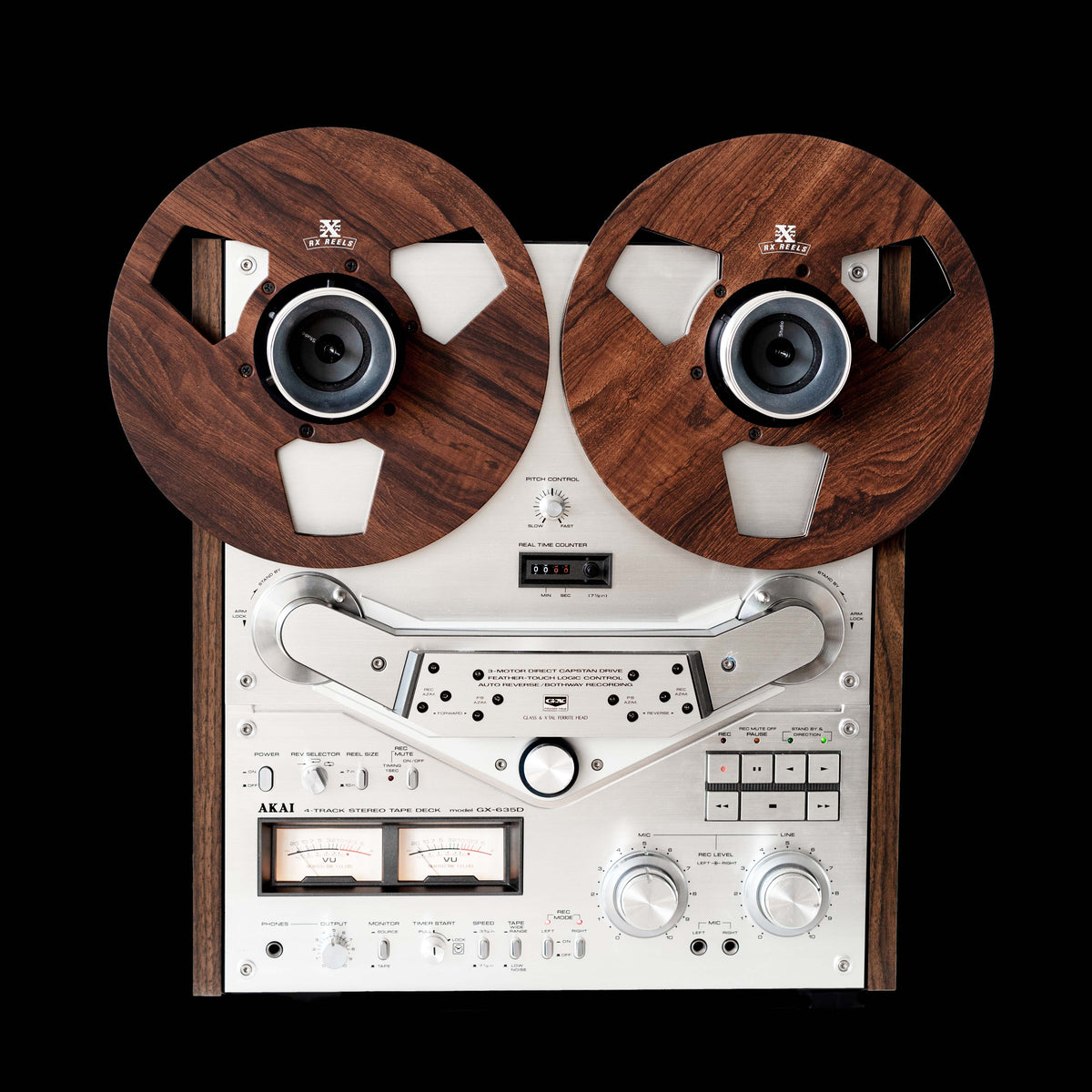 Carbon Fiber 10.5&quot; Tape Reel in Brazilian Rosewood