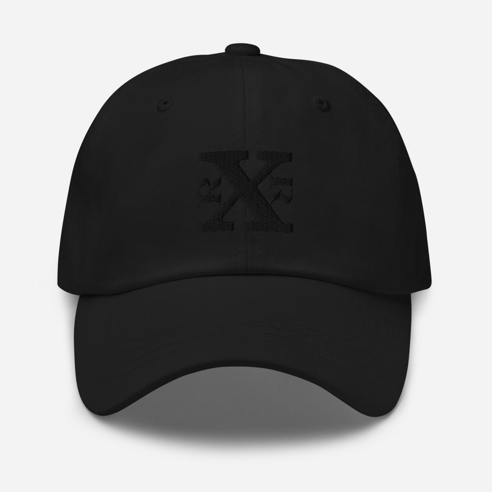 RXR Embroidered/Branded Classic Hat - Black on Black